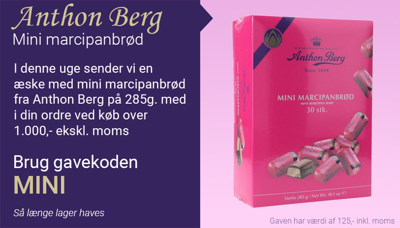 Anthon Berg mini marcipanbrød æske